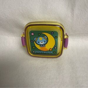 SANRIO HOSHIKUMA Mini Plastic Box Container Yellow Purple Y2K 2002